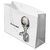 Slechte Alien, jij bent de volgende! Groot Cadeauzakje (Achterkant Gekanteld)