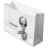 Slechte Alien, jij bent de volgende! Groot Cadeauzakje (Voorkant Gekanteld)