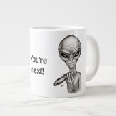 Slechte Alien, jij bent de volgende! Grote Koffiekop (Voorkant rechts)