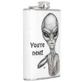 Slechte Alien, jij bent de volgende! Heupfles (Rechts)