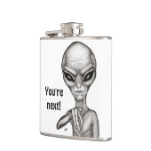 Slechte Alien, jij bent de volgende! Heupfles (Links)