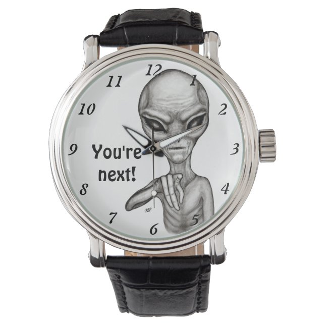 Slechte Alien, jij bent de volgende! Horloge (Voorkant)