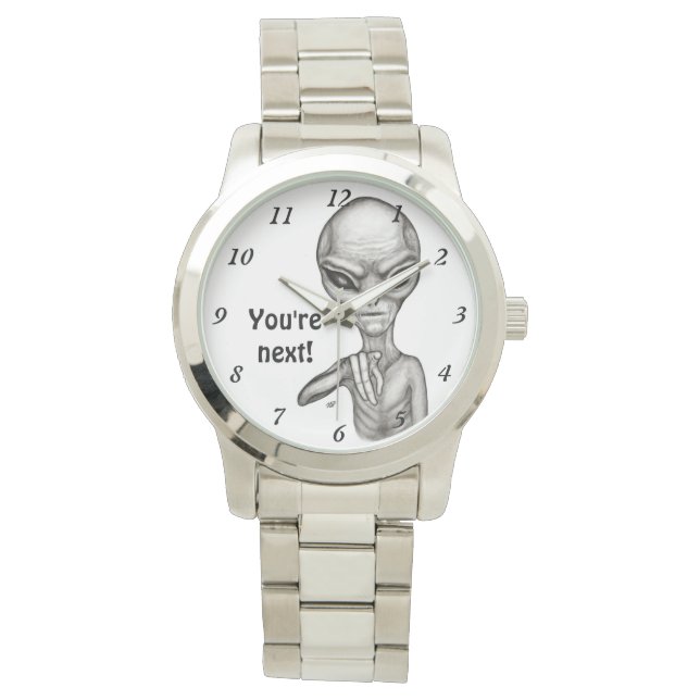 Slechte Alien, jij bent de volgende! Horloge (Voorkant)