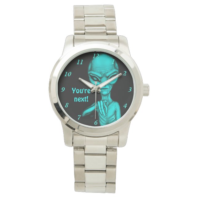 Slechte Alien, jij bent de volgende! Horloge (Voorkant)