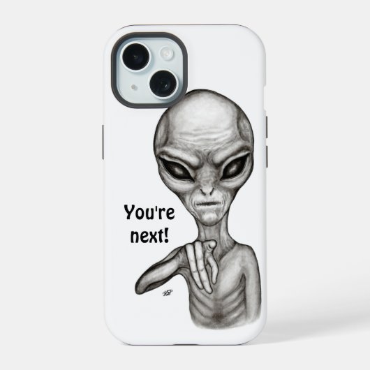 Slechte Alien, jij bent de volgende! iPhone 15 Case (Achterkant)