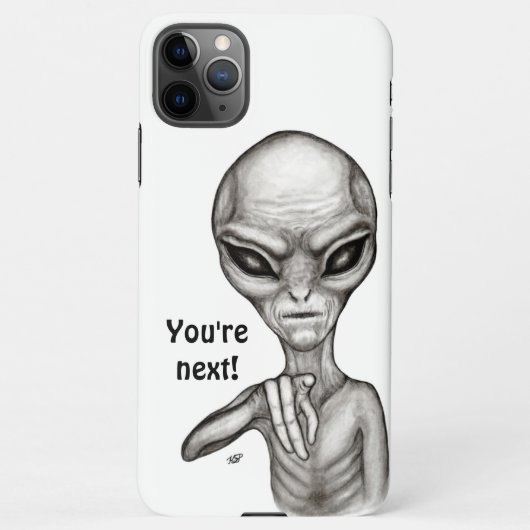 Slechte Alien, jij bent de volgende! iPhone Hoesje (Achterkant)