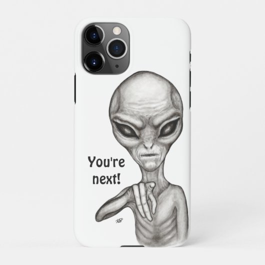 Slechte Alien, jij bent de volgende! iPhone Hoesje (Achterkant)