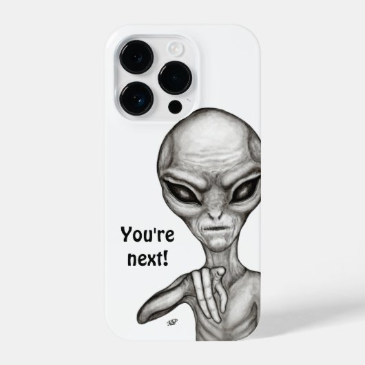 Slechte Alien, jij bent de volgende! iPhone Hoesje (Achterkant)