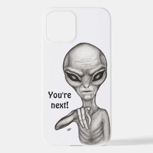 Slechte Alien, jij bent de volgende! iPhone Hoesje (Achterkant)