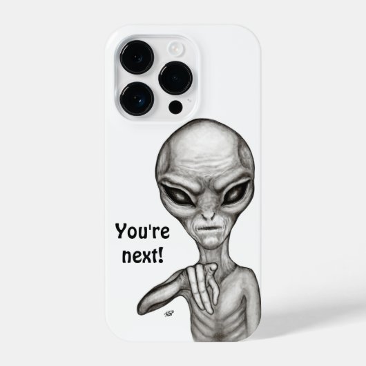 Slechte Alien, jij bent de volgende! iPhone Hoesje (Achterkant)