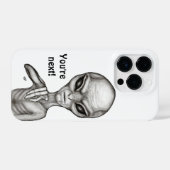 Slechte Alien, jij bent de volgende! iPhone Hoesje (Achterkant horizontaal)