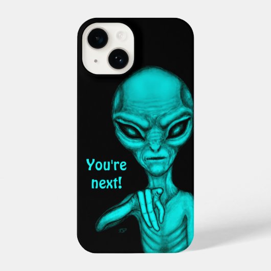 Slechte Alien, jij bent de volgende! iPhone Hoesje (Achterkant)