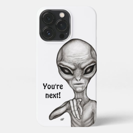 Slechte Alien, jij bent de volgende! iPhone Hoesje (Achterkant)