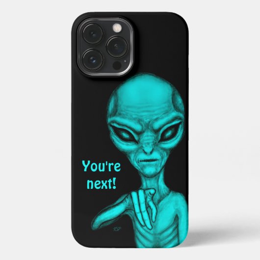 Slechte Alien, jij bent de volgende! iPhone Hoesje (Achterkant)