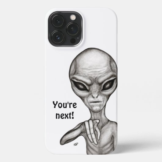 Slechte Alien, jij bent de volgende! iPhone Hoesje (Achterkant)