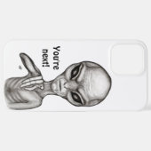 Slechte Alien, jij bent de volgende! iPhone Hoesje (Achterkant horizontaal)