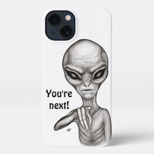 Slechte Alien, jij bent de volgende! iPhone Hoesje (Achterkant)