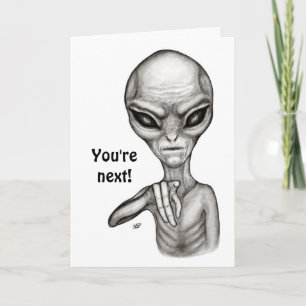 Slechte Alien, jij bent de volgende! Kaart