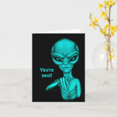 Slechte Alien, jij bent de volgende! Kaart (Gele Bloem)
