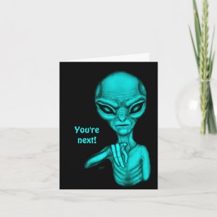 Slechte Alien, jij bent de volgende! Kaart