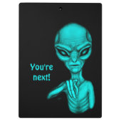 Slechte Alien, jij bent de volgende! Klembord (Achterkant)