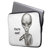 Slechte Alien, jij bent de volgende! Laptop Sleeve (Voorkant Links)