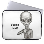 Slechte Alien, jij bent de volgende! Laptop Sleeve (Voorkant)