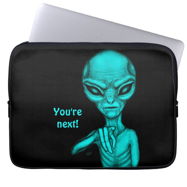 Slechte Alien, jij bent de volgende! Laptop Sleeve (Voorkant)