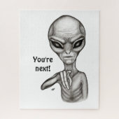 Slechte Alien, jij bent de volgende! Legpuzzel (Verticaal)