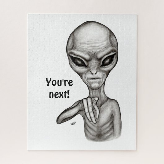 Slechte Alien, jij bent de volgende! Legpuzzel (Verticaal)