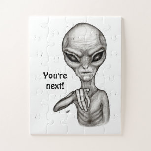 Slechte Alien, jij bent de volgende! Legpuzzel