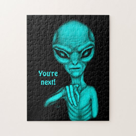 Slechte Alien, jij bent de volgende! Legpuzzel (Verticaal)