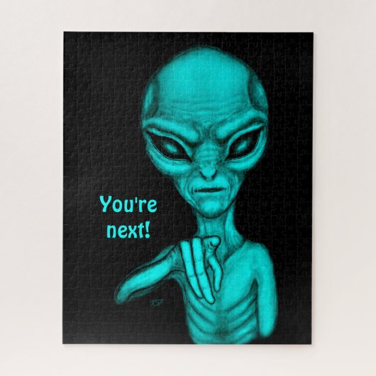 Slechte Alien, jij bent de volgende! Legpuzzel (Verticaal)