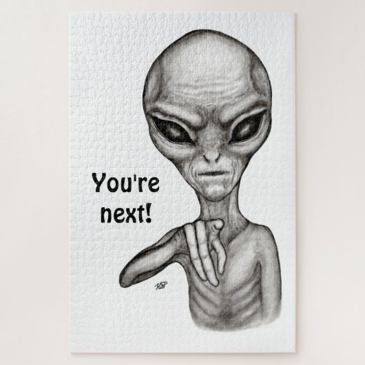 Slechte Alien, jij bent de volgende! Legpuzzel (Verticaal)