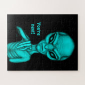 Slechte Alien, jij bent de volgende! Legpuzzel (Horizontaal)