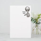 Slechte Alien, jij bent de volgende! Letterkop Briefpapier (Staand voorkant)