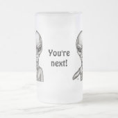 Slechte Alien, jij bent de volgende! Matglas Bierpul (Center)