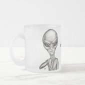 Slechte Alien, jij bent de volgende! Matglas Koffiemok (Links)