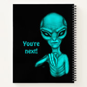 Slechte Alien, jij bent de volgende! Notitieboek (Achterkant)