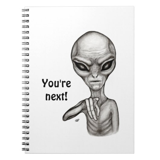 Slechte Alien, jij bent de volgende! Notitieboek (Voorkant)
