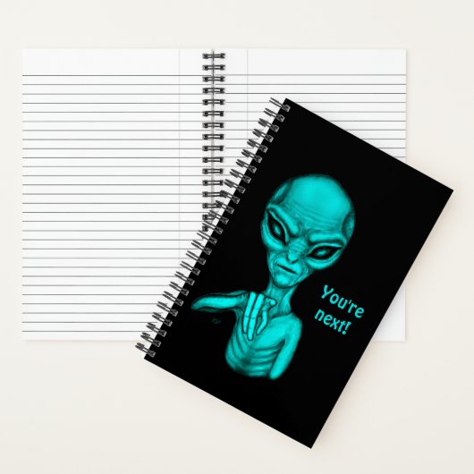 Slechte Alien, jij bent de volgende! Notitieboek (Binnen)