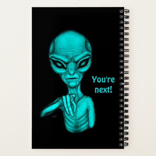 Slechte Alien, jij bent de volgende! Notitieboek (Achterkant)