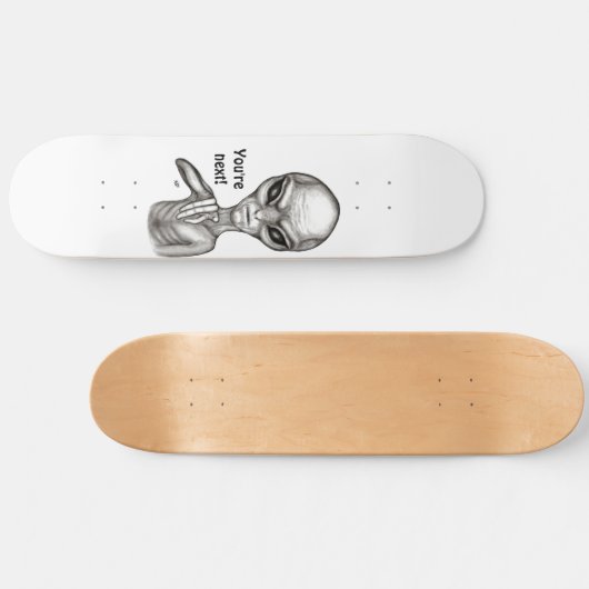 Slechte Alien, jij bent de volgende! Persoonlijk Skateboard (Horizontaal)