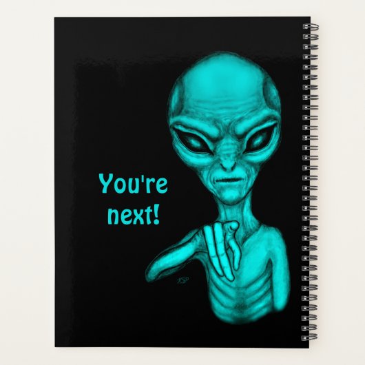 Slechte Alien, jij bent de volgende! Planner (Achterkant)