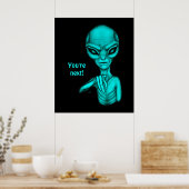 Slechte Alien, jij bent de volgende! Poster (Keuken)