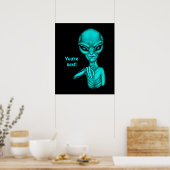 Slechte Alien, jij bent de volgende! Poster (Keuken)