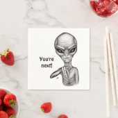 Slechte Alien, jij bent de volgende! Servet (Insitu)