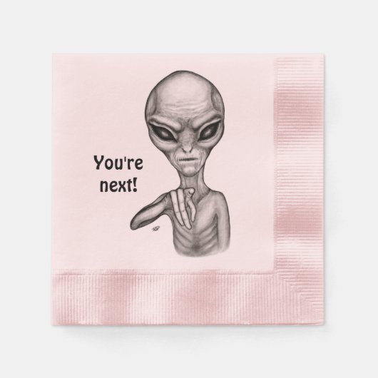 Slechte Alien, jij bent de volgende! Servetten (Voorkant)