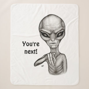 Slechte Alien, jij bent de volgende! Sherpa Blanke Deken