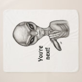 Slechte Alien, jij bent de volgende! Sherpa Blanke Deken (Voorkant (horizontaal))